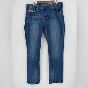 Cowgirl Tuff Women's Don't Fence Me In Jeans Plus Size Waist 38 + Length 35